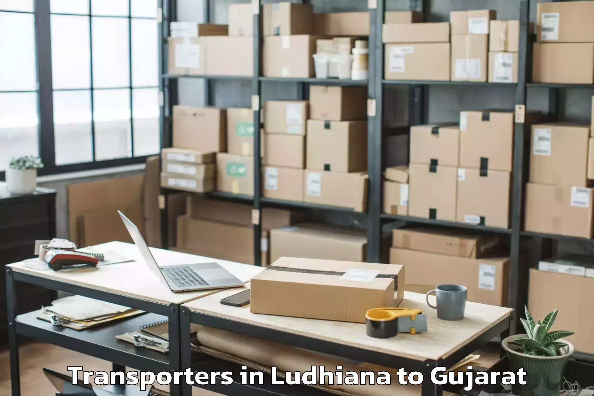 Easy Ludhiana to Hazira Port Transporters Booking